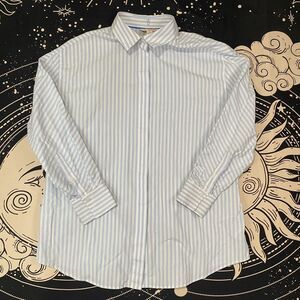 Brooks Brothers Red Fleece Long Sleeve Stripped Button Down Shirt Womens 14(XL)